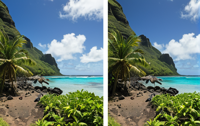Here are two image prompts based on the provided text, focusing on the themes of environmental challenges and local resilience in Mauritius: