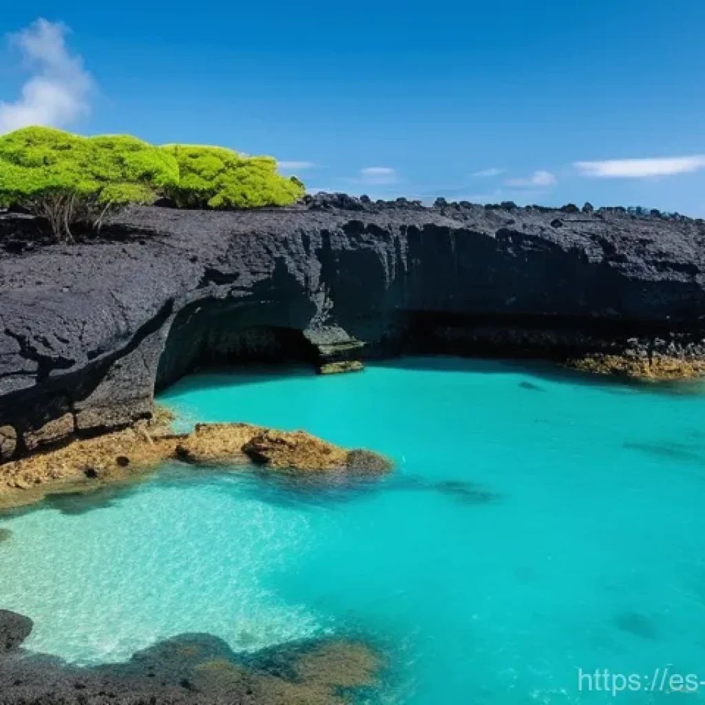 모리셔스 관광 필수 코스 - **Roches Noires - Volcanic Coastline with Natural Pools:**
"A serene and captivating scene at Ro...